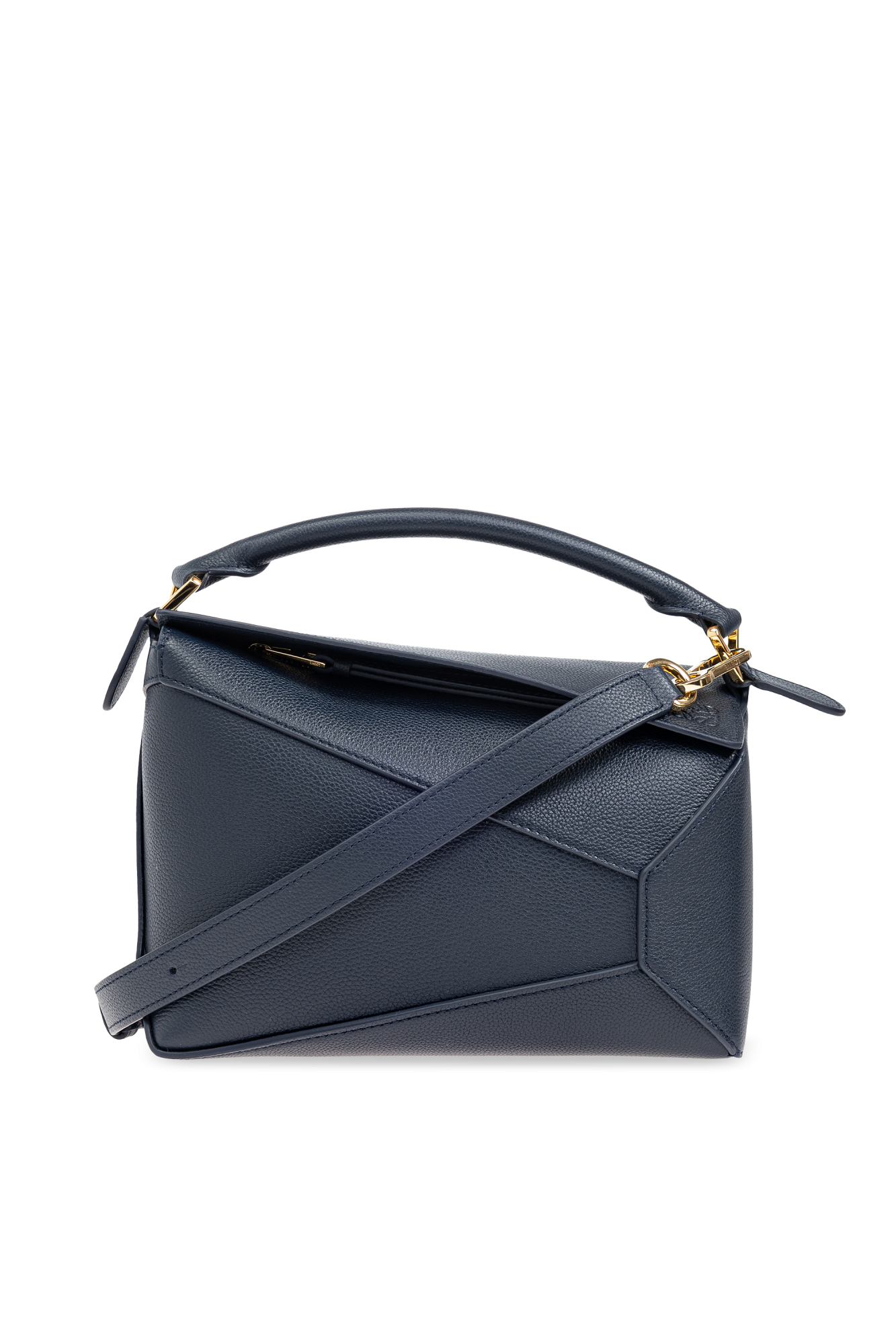 【LOEWE】Puzzle Edge Mini Bag in Deep Navy Loewe - Puzzle Edge Deep Navy Mini Bag | Mitchell Stores